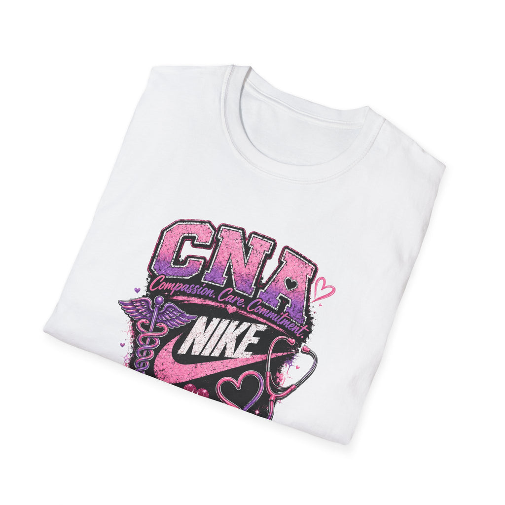CNA Nurse T‑Shirt — "Compassion, Care, Commitment" Athletic Medical Tee