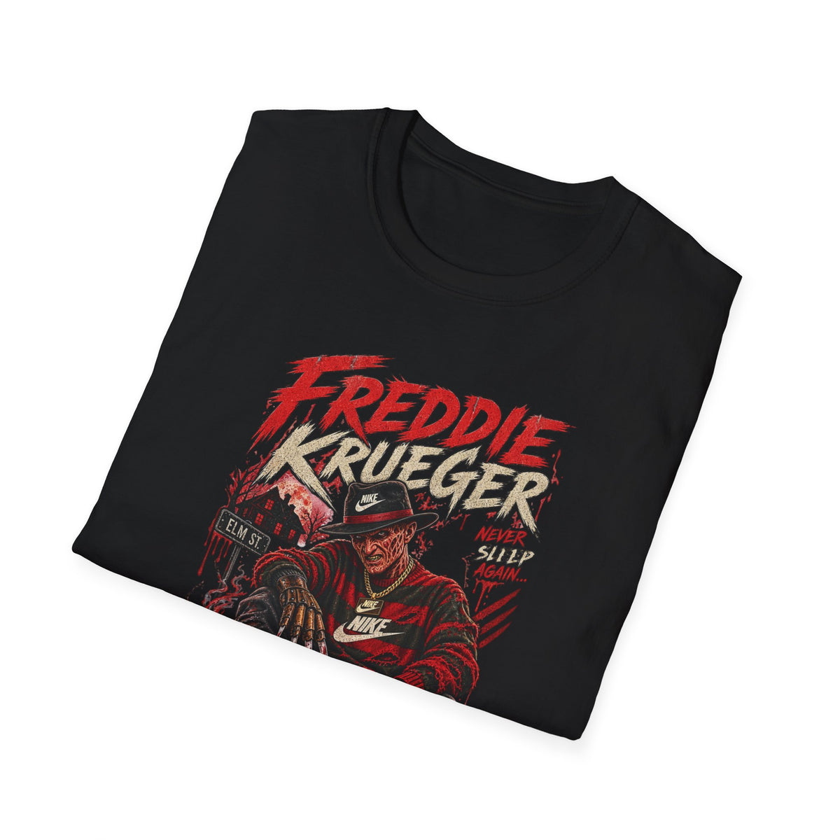 Freddie Krueger Retro Horror Graphic T-Shirt