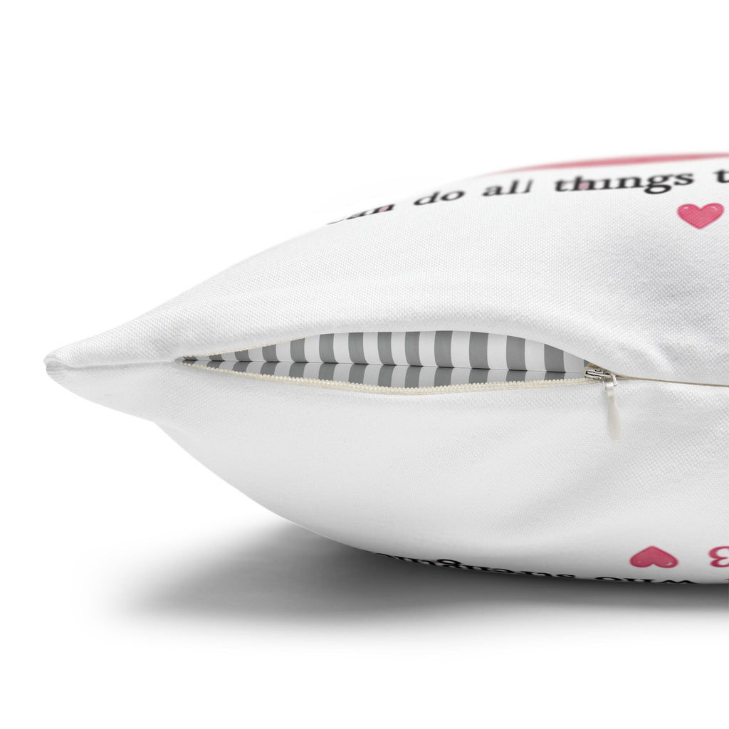 Her Prayers Move Heaven Throw Pillow – Inspirational Christian Girl Pillowcase