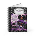 Focused Confident Unstoppable composition book Spiral Bound Journal | Girl Power, Purple