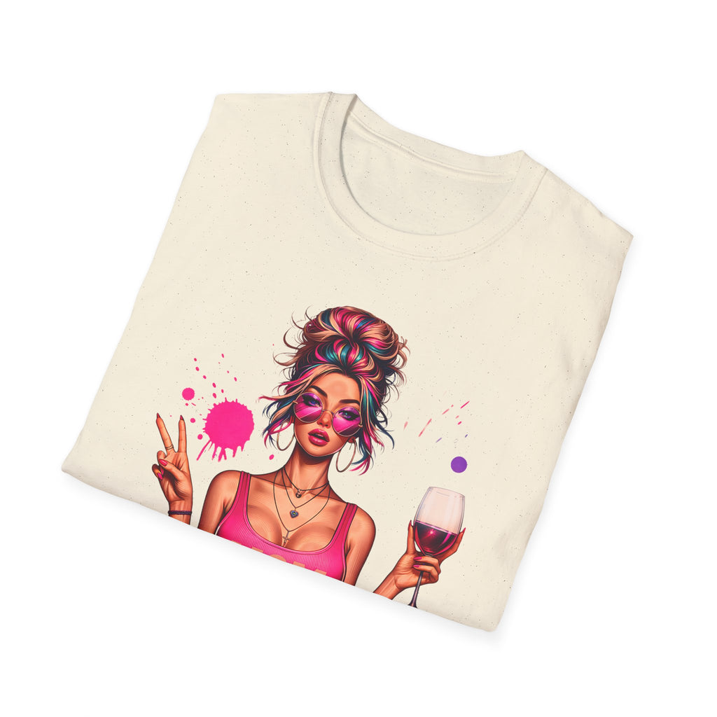Mom Life Wine T-Shirt — Colorful Wine Mom Graphic Tee