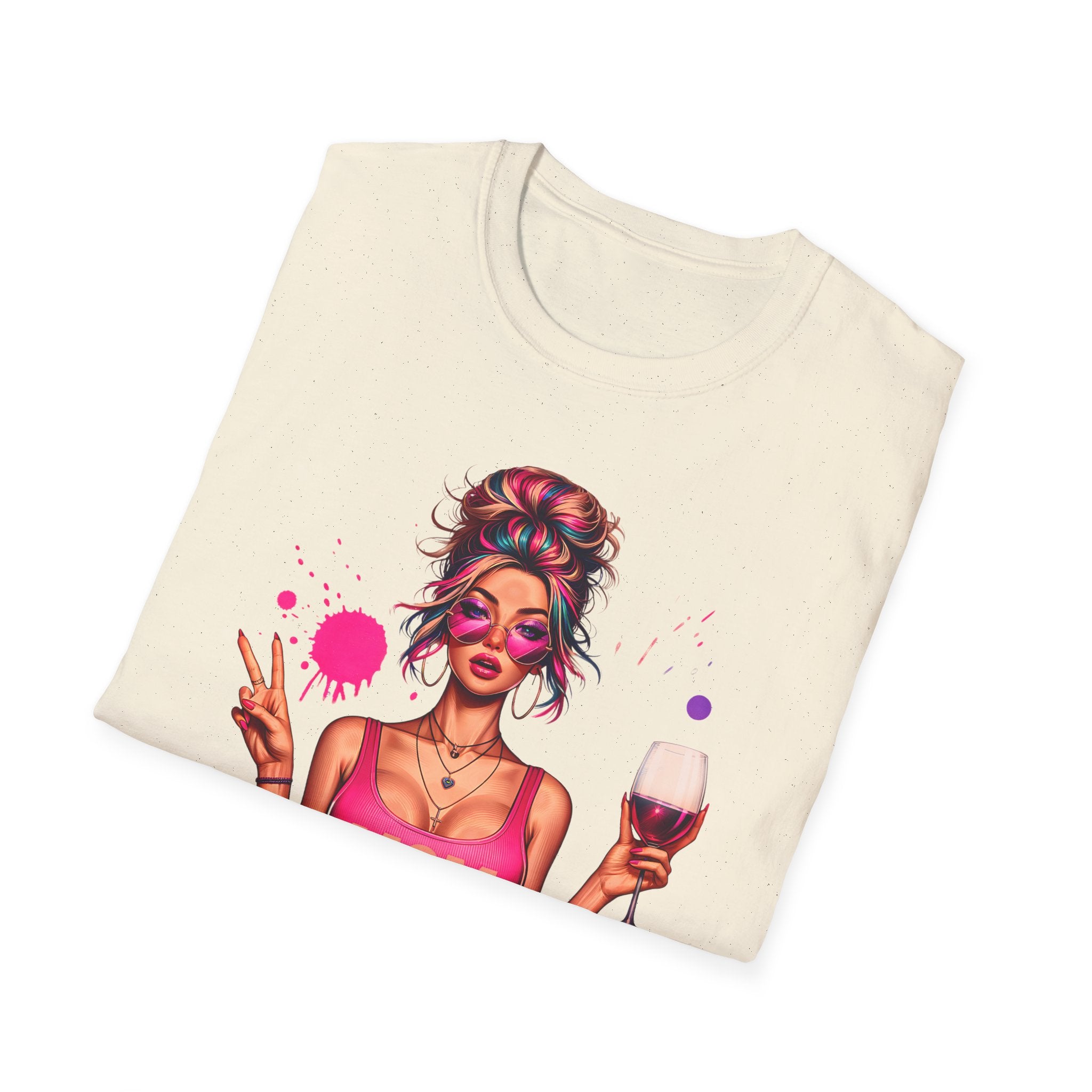 Mom Life Wine T-Shirt — Colorful Wine Mom Graphic Tee