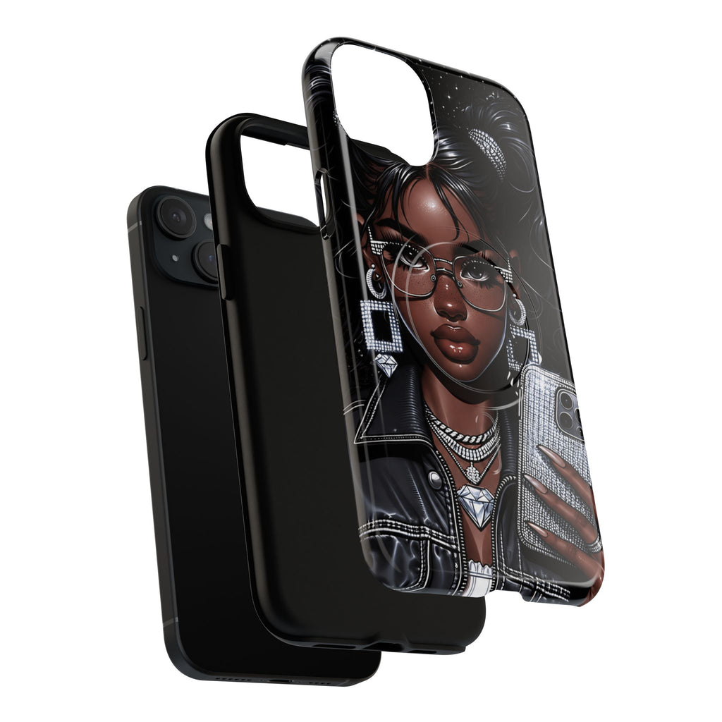 Black Girl Magic Selfie Phone Case | Tough Magnetic Case