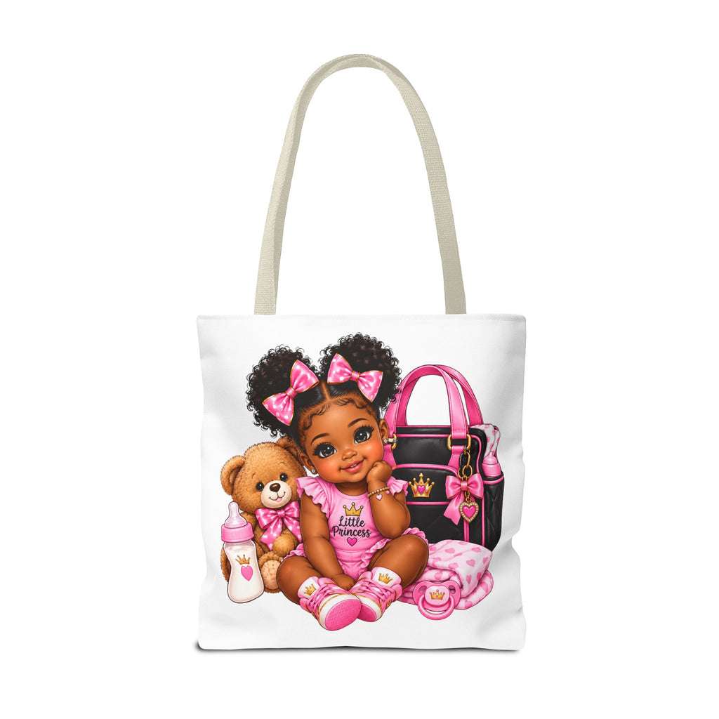 Baby Princess Pink Tote Bag - Cute Infant Girl Illustration Tote