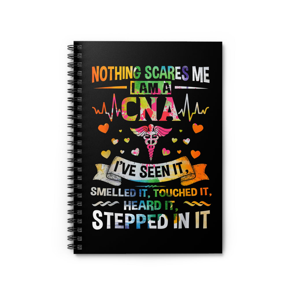 CNA Inspirational Spiral Notebook, Nurse Gift, Healthcare Worker Journal, Ruled
