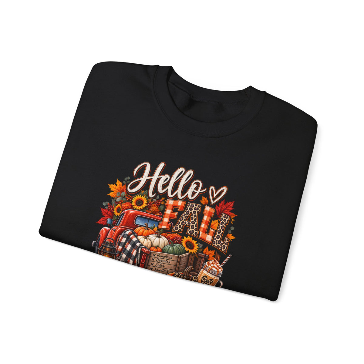 Autumn Pumpkin Crewneck Sweatshirt | Cozy Fall Graphic