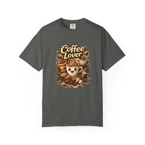 Coffee Lover latte art Coffee Lover T-shirt | Cute coffee cup illustration, beans