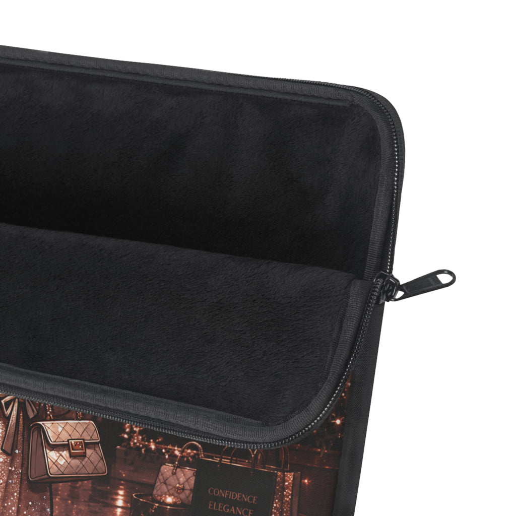 Laptop Sleeve — 'She Designed a Life She Loves' Chic City Girl Sleeve