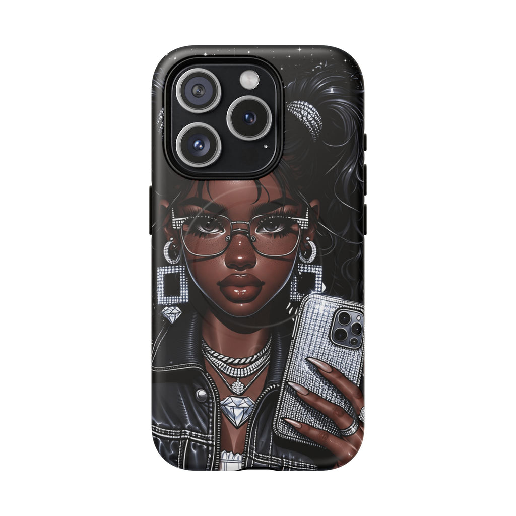 Black Girl Magic Selfie Phone Case | Tough Magnetic Case
