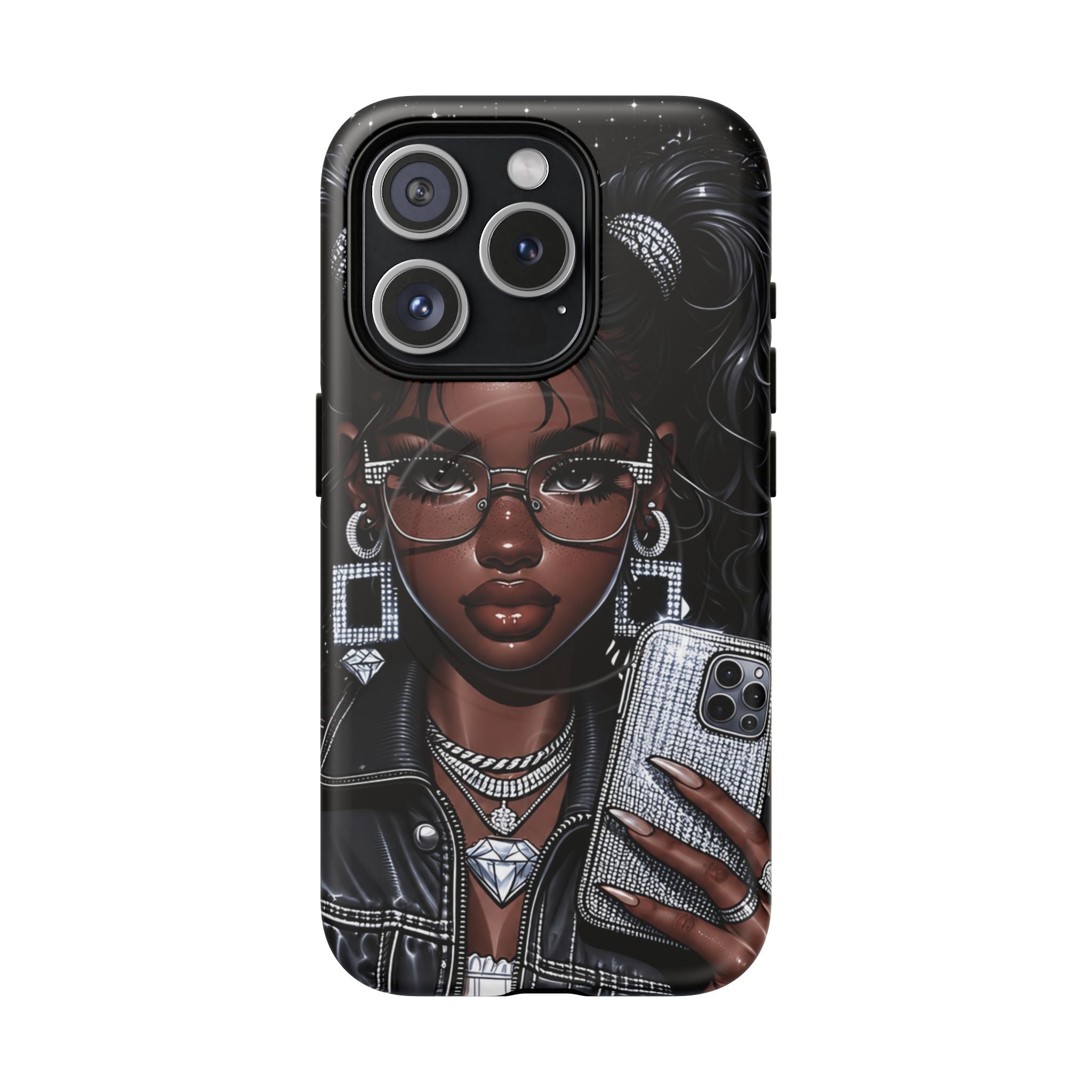 Black Girl Magic Selfie Phone Case | Tough Magnetic Case