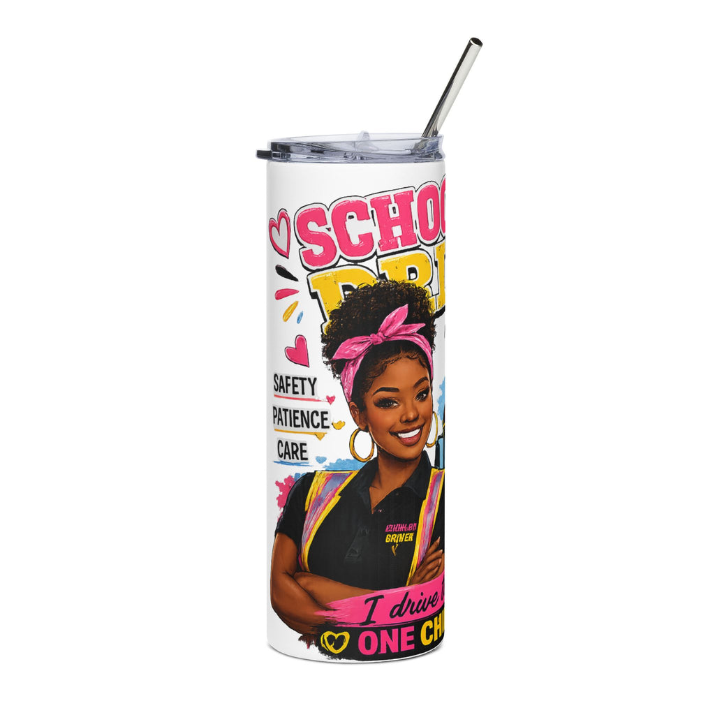 School Bus Driver 20oz Stainless Tumbler — ‘I Drive the Future One Child at a Time’