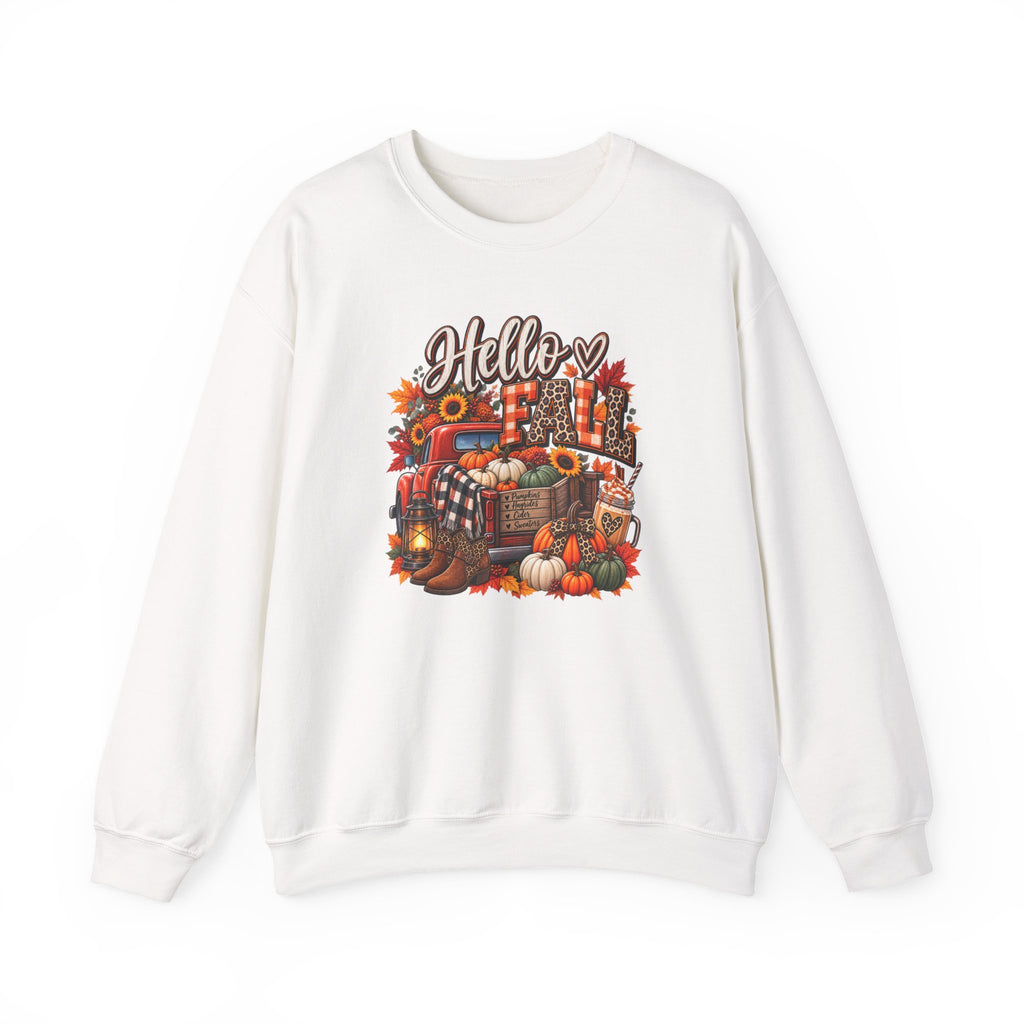 Autumn Pumpkin Crewneck Sweatshirt | Cozy Fall Graphic